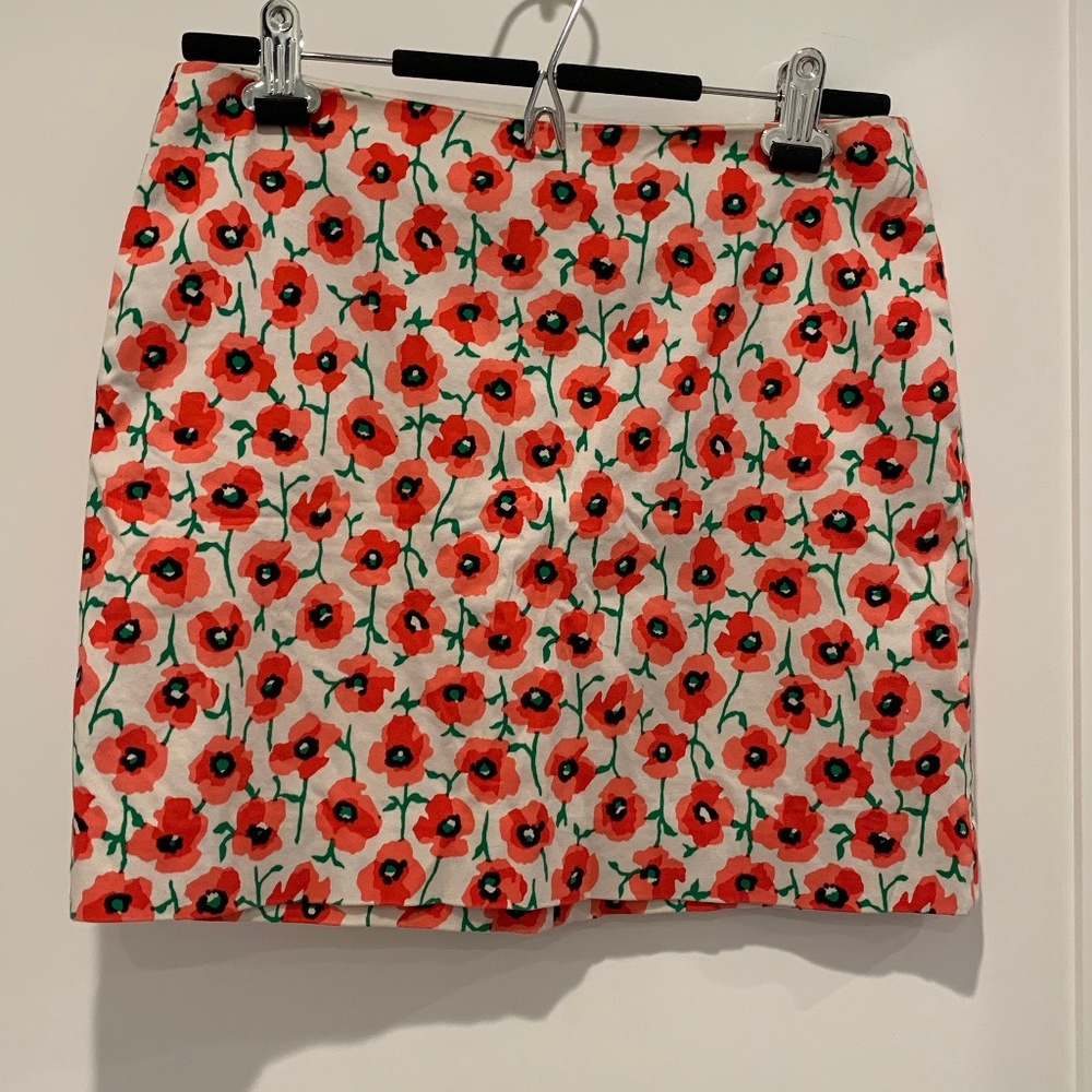J Crew Floral Skirt